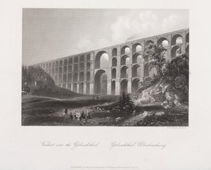 Viadukti Golzschthalin yli, Saksi, n. 1840