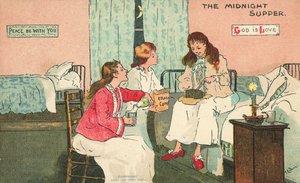 Keskiyön illallinen (väri litho)