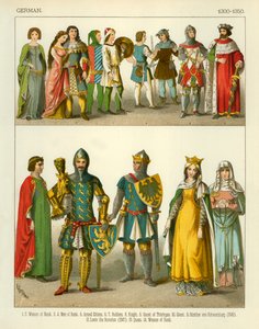 Saksalainen puku 1300-1350 tekijältä Albert Kretschmer