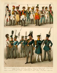 Saksalaiset ja ranskalaiset puvut 1800 tekijältä Albert Kretschmer