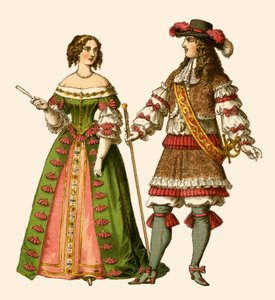Ranskan kuningas Ludvig XIV ja Ranskan kuningatar Maria Teresa tekijältä Albert Kretschmer