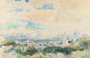 Luonnos kylästä, 1800-luvun loppu - 1900-luvun alku.