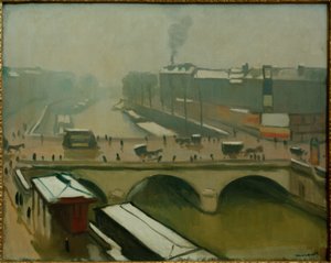 Näkymä Pont St. Michelille Pariisissa tekijältä Albert Marquet