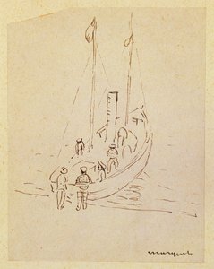 Vene (kynä paperille) tekijältä Albert Marquet