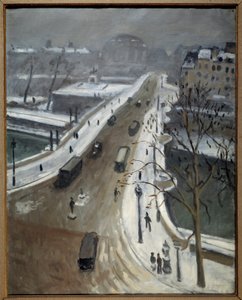 Neufin silta Pariisissa lumen alla 1938 (öljy kankaalle) tekijältä Albert Marquet