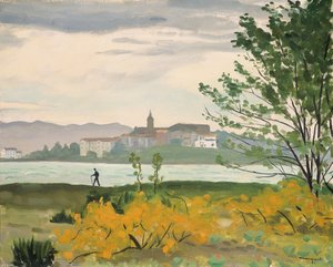 Hondarribia, näkymä Hendayelle, Le Promeneur tekijältä Albert Marquet