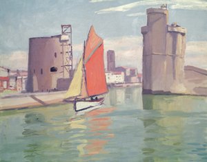La Rochelle, vanhan sataman kaksi tornia ulkosatamasta katsottuna tekijältä Albert Marquet
