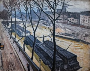 Pariisi talvella. Quai Bourbon tekijältä Albert Marquet
