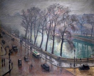 Pariisi, Quai Conti syksyllä, 1900-luku (öljy kankaalle) tekijältä Albert Marquet