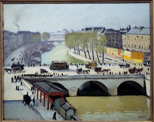 Näkymä Pont Saint Michelille Pariisissa tekijältä Albert Marquet