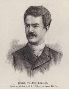 Julius Lieban, saksalainen oopperalaulaja (litho) tekijältä Albert Meyer