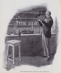 Etsivä, uusi tyyli, laboratoriossa (litho)