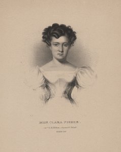 Miss Clara Fisher, litho C.G. Lapset, 1830