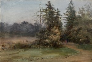 Maisema kahdella hahmolla