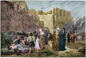 Albigensin ristiretki - Vankien loukkaus - - Ristiretki albiigelaisia vastaan vuonna 1211. Albert Maignanin maalauksen jälkeinen kaiverrus vankeja kohtaan tekijältä Albert Pierre René (after) Maignan