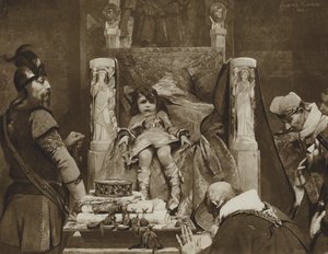 Clovis II, The Boy Kind of the Franks (litho) tekijältä Albert Pierre René (after) Maignan