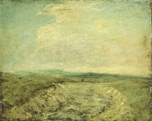 Essexin kanava, n. 1896 (öljy kankaalle asennettuna alukseen) tekijältä Albert Pinkham Ryder