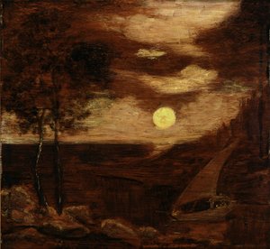 Rakastavaisten vene tekijältä Albert Pinkham Ryder