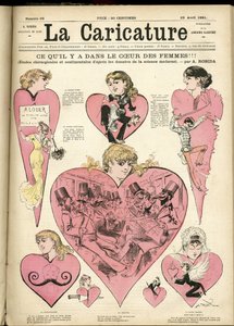Albert Robidan (1848-1926) kuvitus La Caricaturen (1880) kanteen tekijältä Albert Robida