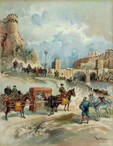Marguerite of Angouleme (tai Navarra, joskus Alenconista tekijältä Albert Robida