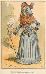 Promenade Parisienne 1790 tekijältä Albert Robida