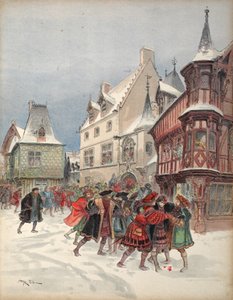 Kuningas haavoittui valetaistelussa St. Polin talossa Romorantinissa, kuva 