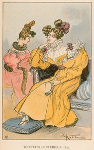 Sisävessat 1830 tekijältä Albert Robida