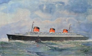 SS Normandie -aluksen neitsytmatka Le Havresta, 29. toukokuuta.