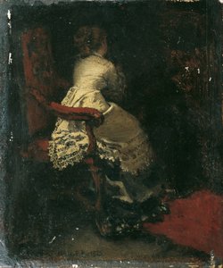 Nainen nojatuolissa tekijältä Albert von Keller