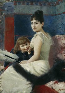 Irene von Keller poikansa Balthasarin kanssa