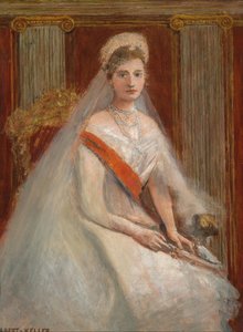Venäjän keisarinna Aleksandra Fjodorovnan muotokuva 1872-1918, tsaari Nikolai II:n vaimo.
