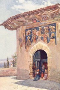 Pyhiinvaeltajien kappeli, Assisi (värilitro) tekijältä Alberto Pisa