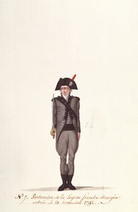 Ranskan muukalaislegioonan pontoneeri, Coppetiers, 23. marraskuuta 1792 tekijältä Albertus Gregorius