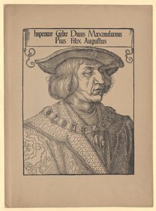 Pyhän Rooman keisari Maximilian I (tulosta) tekijältä Albrecht (after) Durer or Duerer