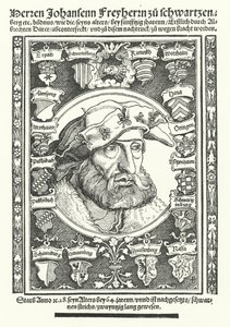 Johann of Schwarzenberg, saksalainen moralisti, runoilija ja uudistaja (kaiverrus)