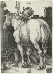 Iso hevonen tekijältä Albrecht (after) Durer or Duerer