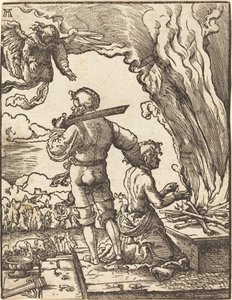 Abrahamin uhri tekijältä Albrecht Altdorfer