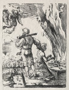 Abrahamin uhri tekijältä Albrecht Altdorfer