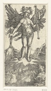 Allegorinen naishahmo, jolla on siivet tekijältä Albrecht Altdorfer