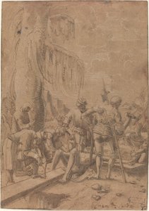 Kristus ristiin naulittu tekijältä Albrecht Altdorfer