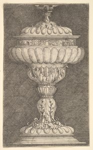 Peitetty pikari, jossa on siivekäs pallo Top.n.d. tekijältä Albrecht Altdorfer