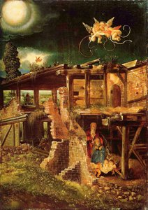 Saksa: Die Geburt Christi Kristuksen syntymä tekijältä Albrecht Altdorfer