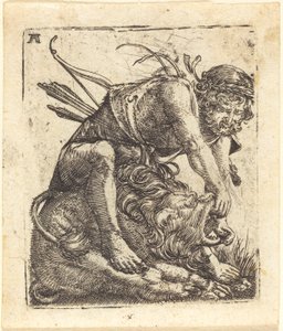 Hercules voitti Nemean-leijonan tekijältä Albrecht Altdorfer