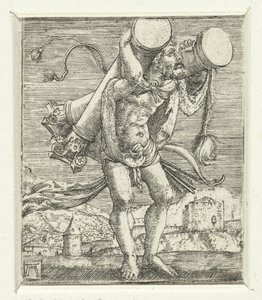 Hercules kantaa pylväitä tekijältä Albrecht Altdorfer
