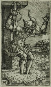 Horatius Cocles hyppäämässä Tiberiin tekijältä Albrecht Altdorfer