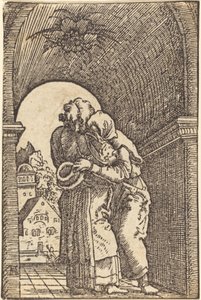 Joachim abraçant Annafinnish tekijältä Albrecht Altdorfer
