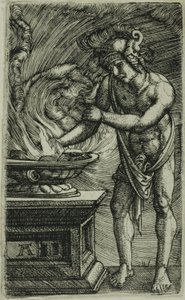 Mucius Scaevola Kätensä polttaminen tekijältä Albrecht Altdorfer