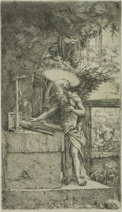 Saint Jerome Reading tekijältä Albrecht Altdorfer