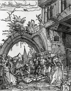 Pyhän Johannes Kastajan pään mestaus tekijältä Albrecht Altdorfer