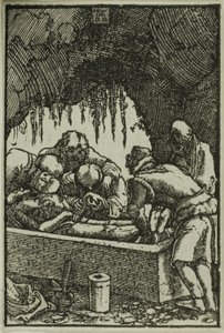 The Tombment, kirjasta The Fall and Redemption of Man tekijältä Albrecht Altdorfer